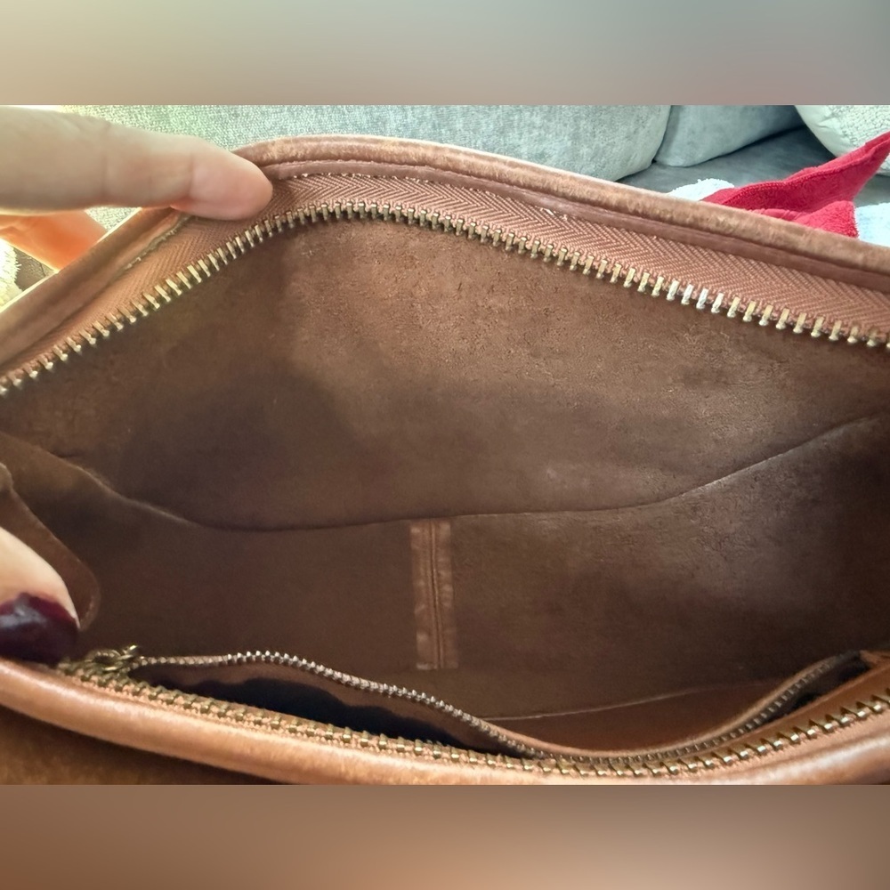 Vintage Coach Leather Patricia Legacy Crossbody Shoulder Bag British Tan - Picture 10 of 14